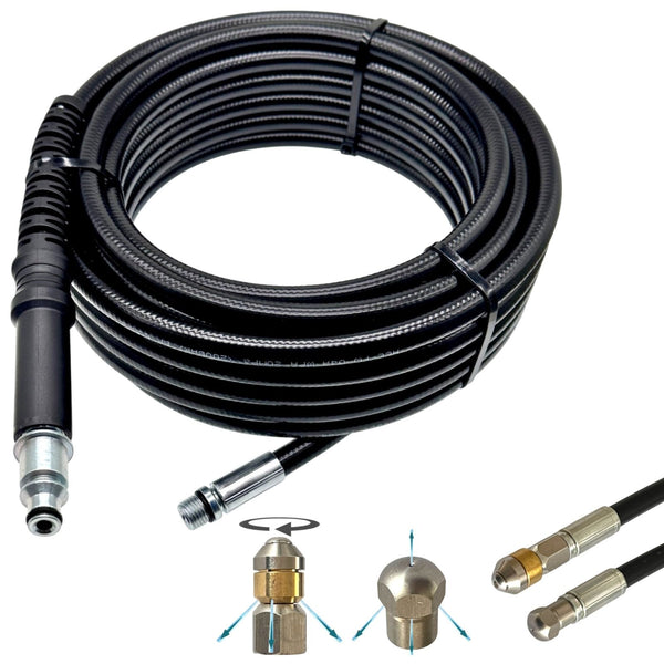 Rohrreinigungsschlauch für Bosch AQT – 8 mm SDS Quick, 2 Düsen