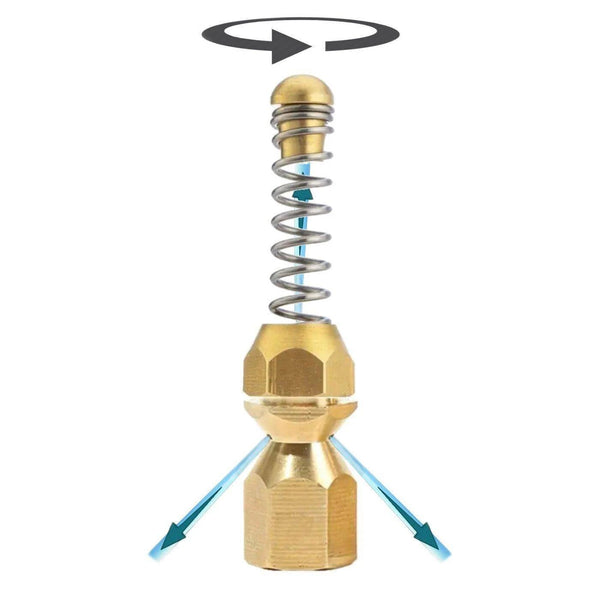 Spiral-Rohrreinigungsdüse – 1/8 oder 1/4 Zoll IG – 1/8 Zoll IG