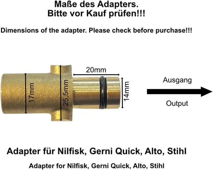 Rohrreinigungsschlauch für Nilfisk und Gerni – Düsen wählbar – Produktansicht 7