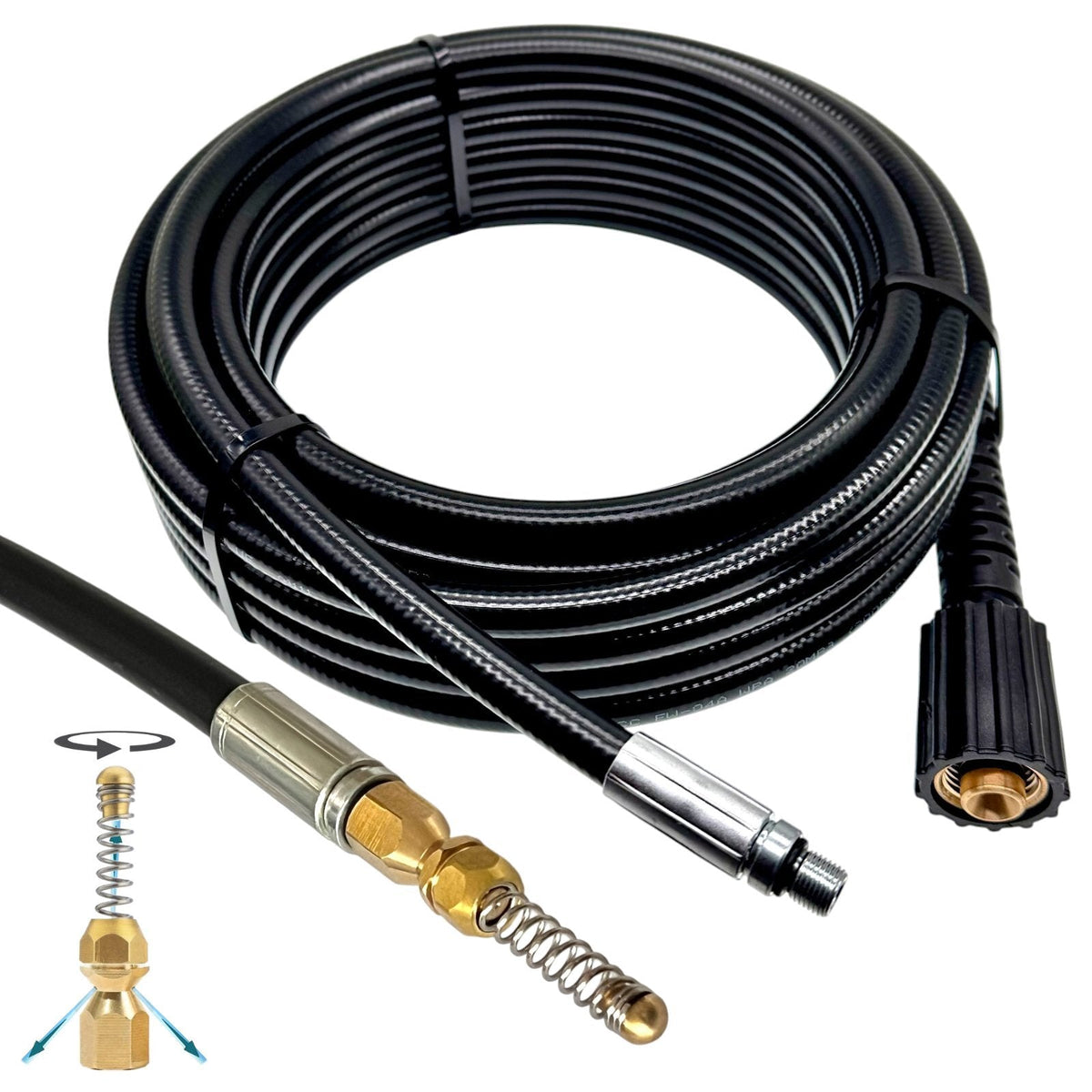 Rohrreinigungsschlauch für Nilfisk/Alto – 1/2 Zoll IG, 14 mm Dorn – Produktansicht 3
