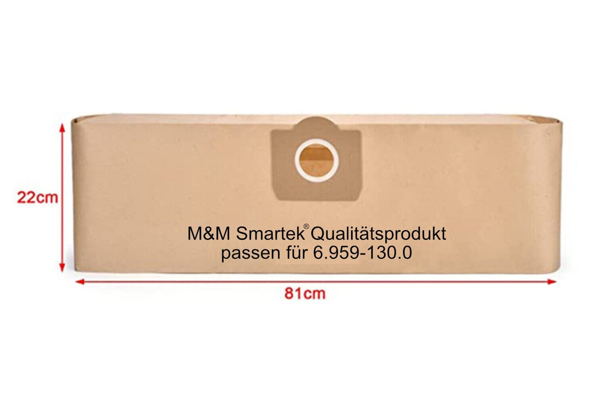 10 Papier-Staubsaugerbeutel für Kärcher WD 3 / MV 3 – 6.959-130.0 – Detailansicht