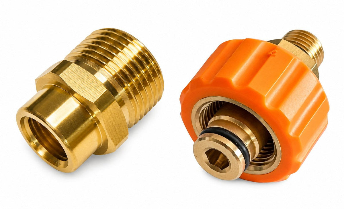 Zweiteiliger Hochdruckadapter TR22 IG auf M22 × 1,5 AG