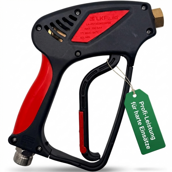 Hochdruckpistole 350 bar – M22 AG auf 1/4 Zoll IG