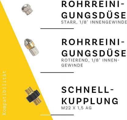 Rohrreinigungsset M22 IG – 9-teilig mit EASY!Lock-Adapter – Produktansicht 3