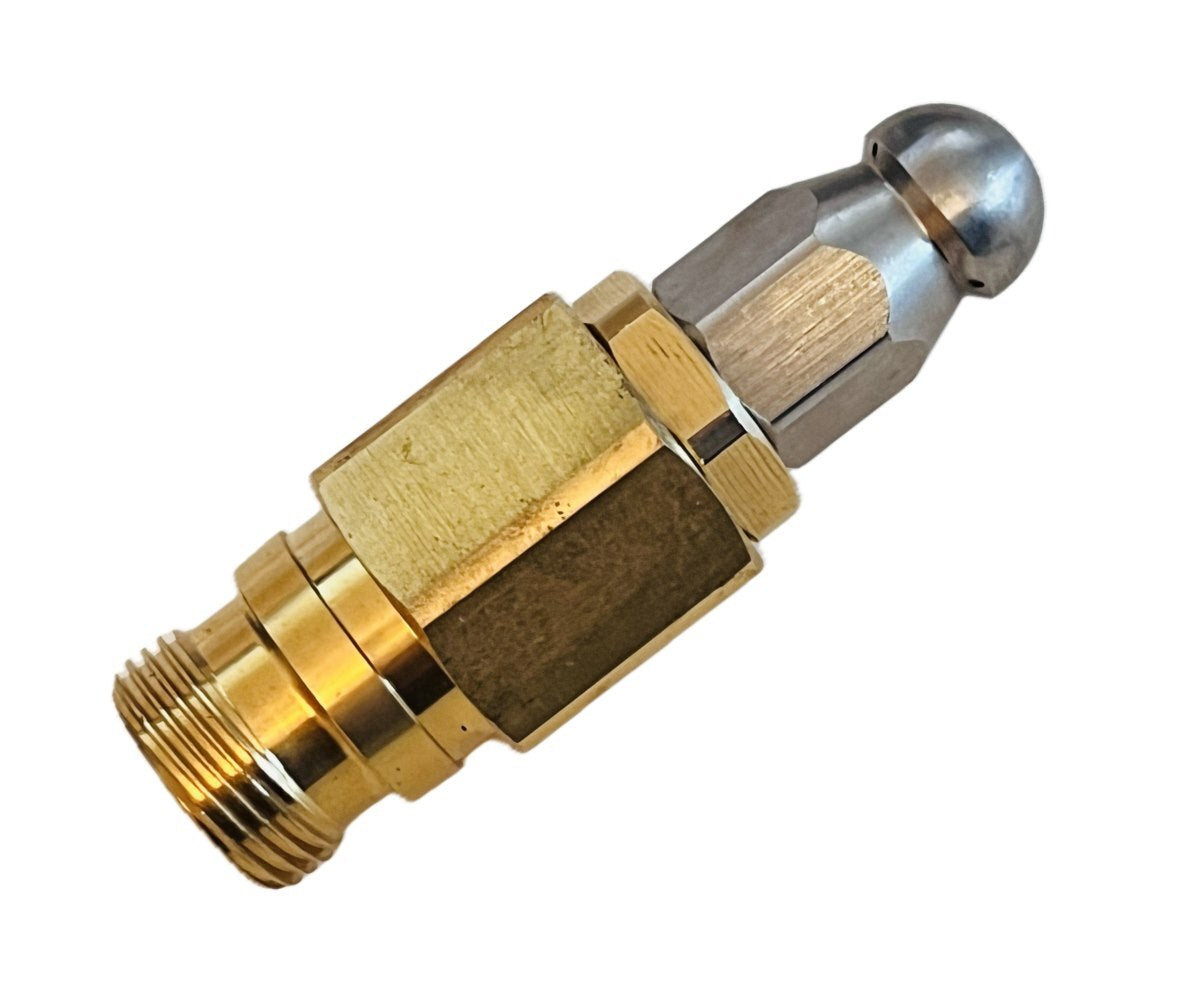Rohrreinigungsdüse mit TR22-Adapter – starr oder rotierend – Starre Rohrreinigungsdüse