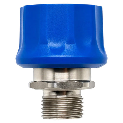 Schnellkupplungsbuchse ST-3100 – 17,8 mm, 1/2 Zoll AG, blau – Detailansicht