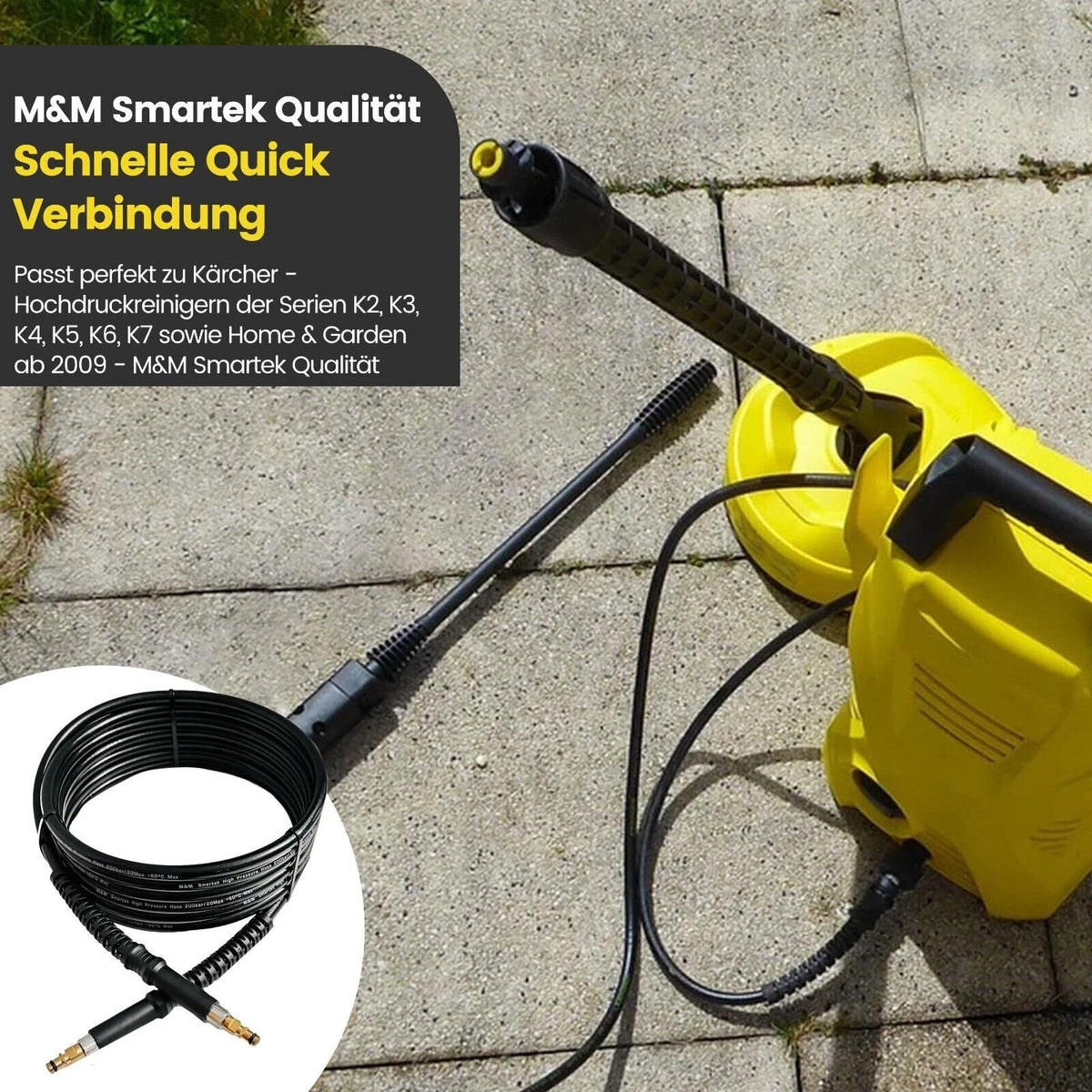 Hochdruckschlauch für Kärcher K-Serie – Quick Connect beidseitig, DN6 – Ansicht 15