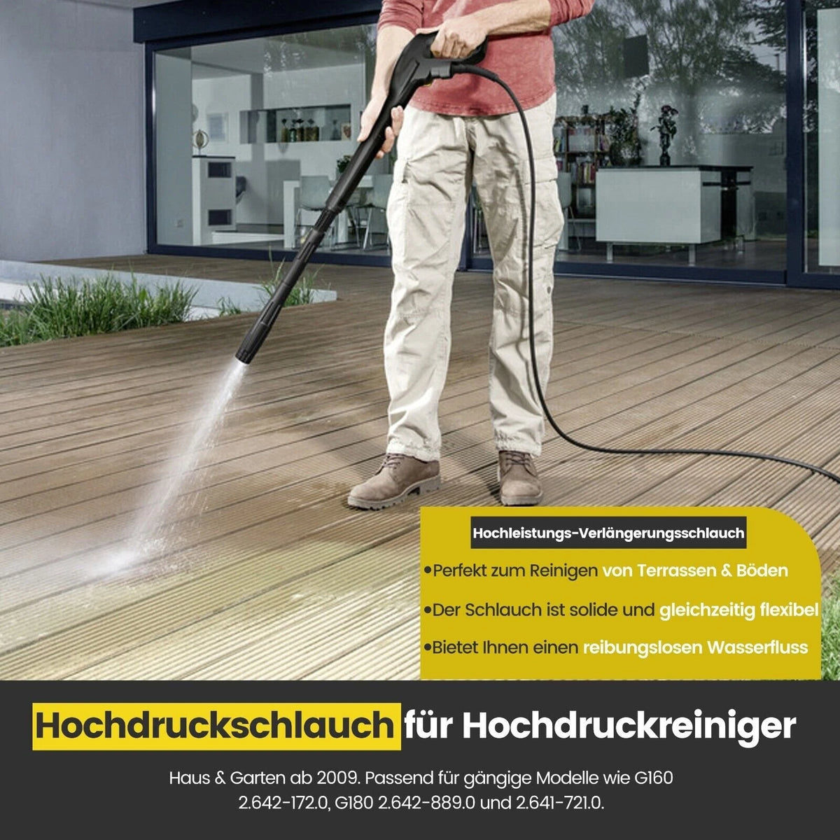 Hochdruckschlauch für Kärcher K-Serie – Quick Connect beidseitig, DN6 – Ansicht 12